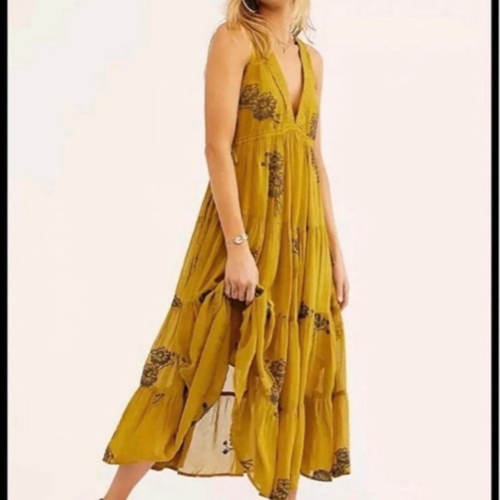 Free People Run Away With Me Midi Dress